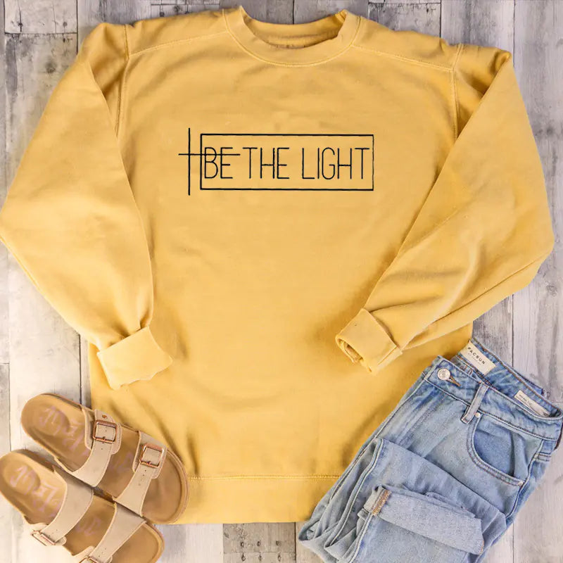"BE THE LIGHT Streetwear Sweatshirt for All"
