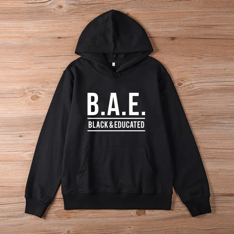 BAE Black Educated Hoodie for Women Streetwear