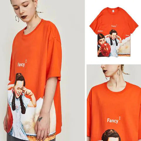 2019 Summer Oversized Cartoon Streetwear T-Shirt