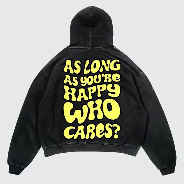 Halloween Printed Hoodie - Harajuku Streetwear Y2K Style