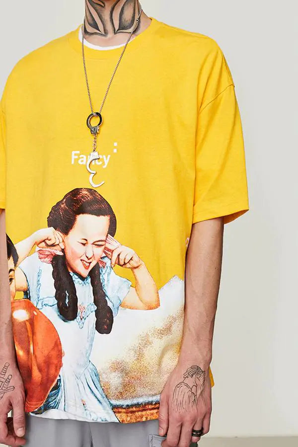 2019 Summer Oversized Cartoon Streetwear T-Shirt