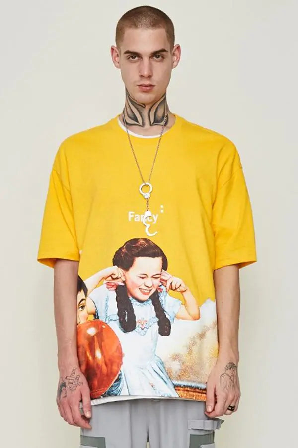 2019 Summer Oversized Cartoon Streetwear T-Shirt