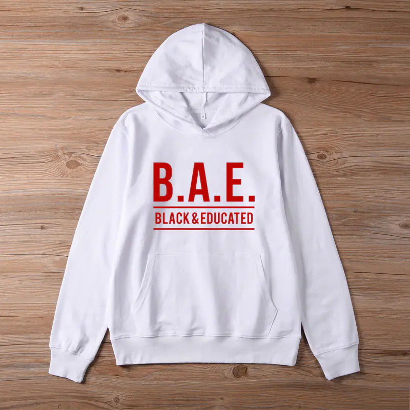 BAE Black Educated Hoodie for Women Streetwear