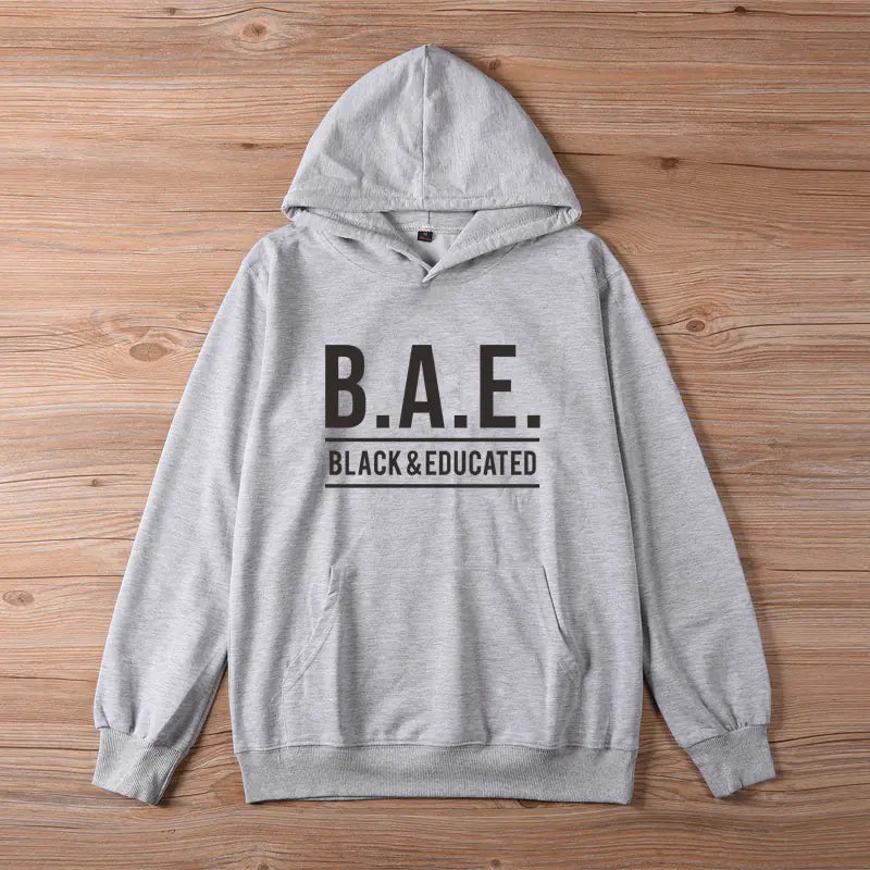 BAE Black Educated Hoodie for Women Streetwear