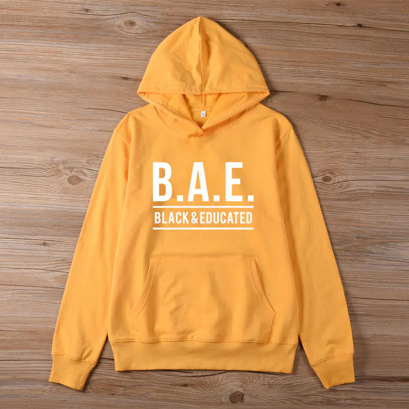 BAE Black Educated Hoodie for Women Streetwear