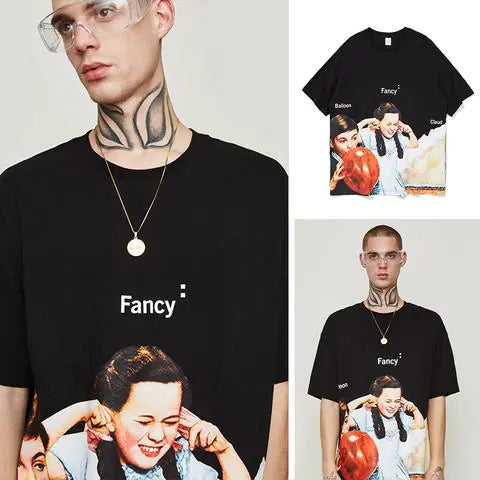 2019 Summer Oversized Cartoon Streetwear T-Shirt
