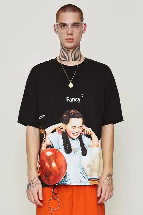 2019 Summer Oversized Cartoon Streetwear T-Shirt